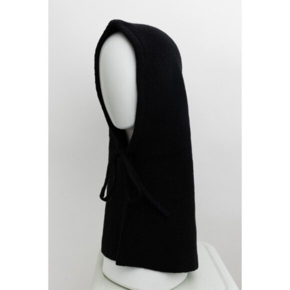 Balaclava Headwarmer w/ Drawstring Black - Picture 4 of 4